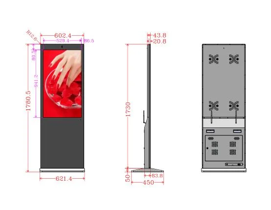 43", 50", 55" LCD Android Camera Qr Code Interactive Touch Screen Display Self-Service Photo Booth Kiosk