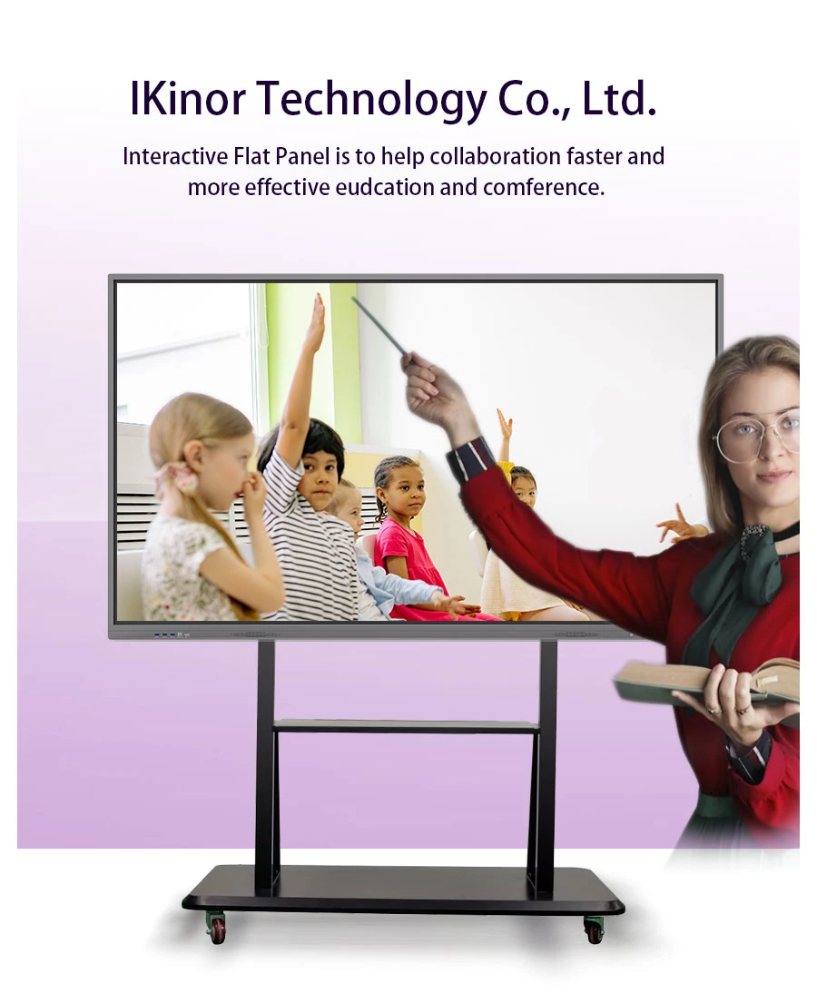 OEM ODM HD Display Electronic Interactive Whiteboard LED Backlight Classroom display Screen Interactive Smart TV